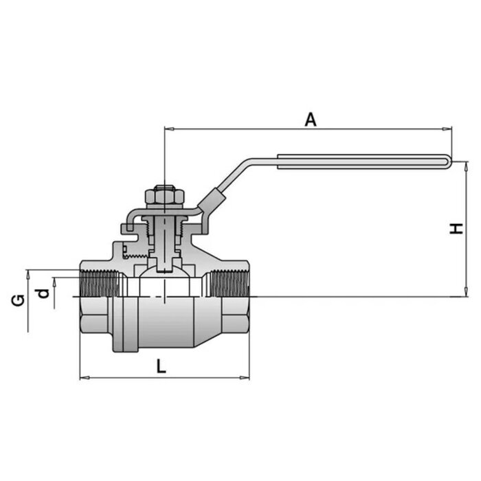 Schwer Fittings Schwer Fittings Kogelkraan tweedelig