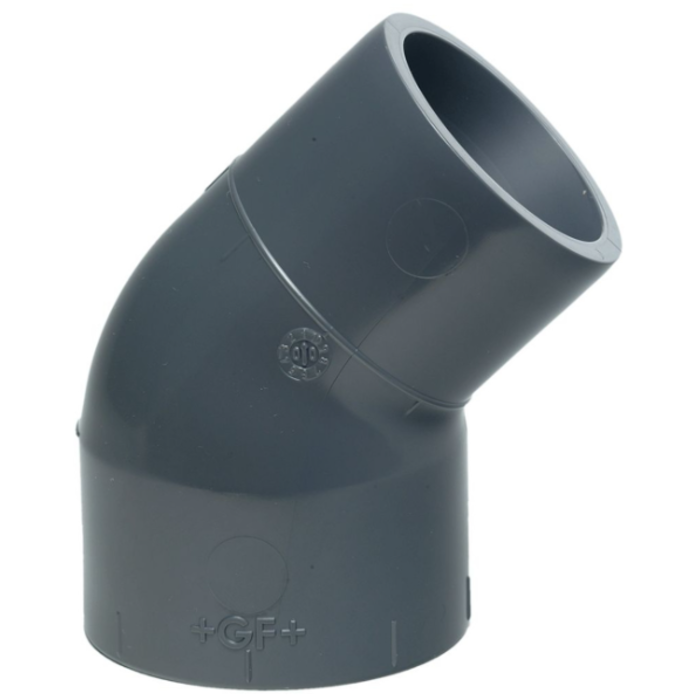 Georg Fischer PRO-FIT knie 45° PVC-U