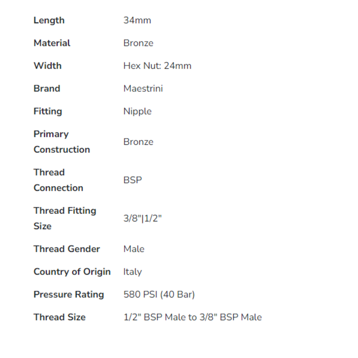 Vescoil International Reducing Nipple