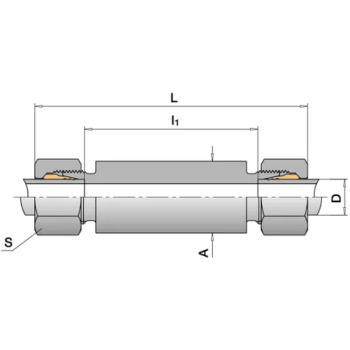 Schwer Fittings Schwer Fittings Weld Bulkhead Coupling