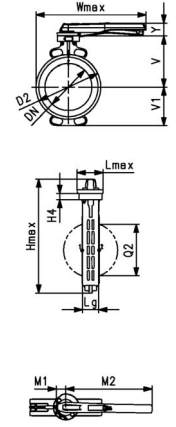 Georg Fischer Vlinderklep Wafer Type 565 Handgreep