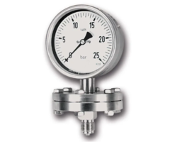 Schwer Fittings Plaat-veer manometer