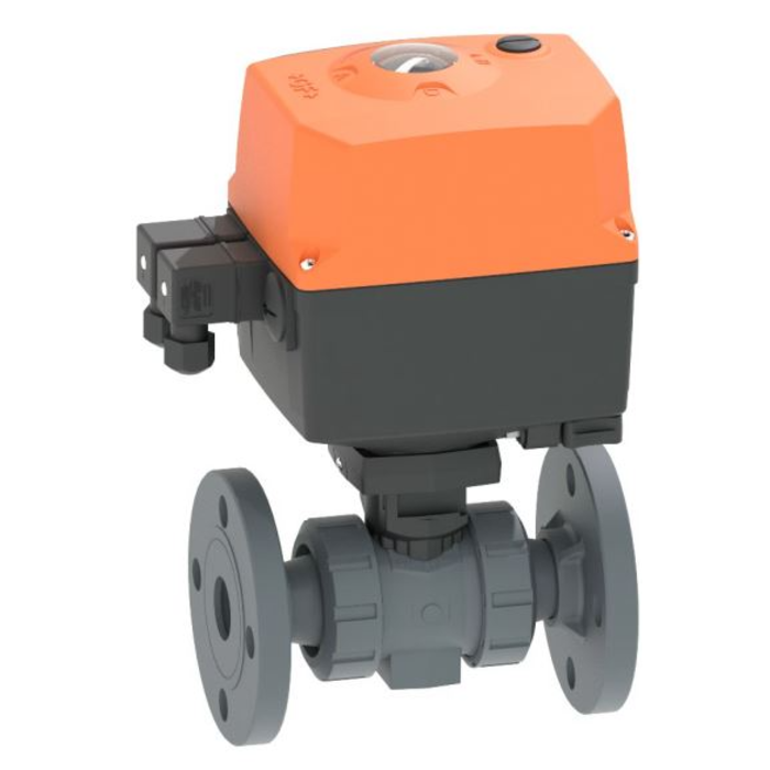 Georg Fischer Ball Valve PVC-U 24V Flanged