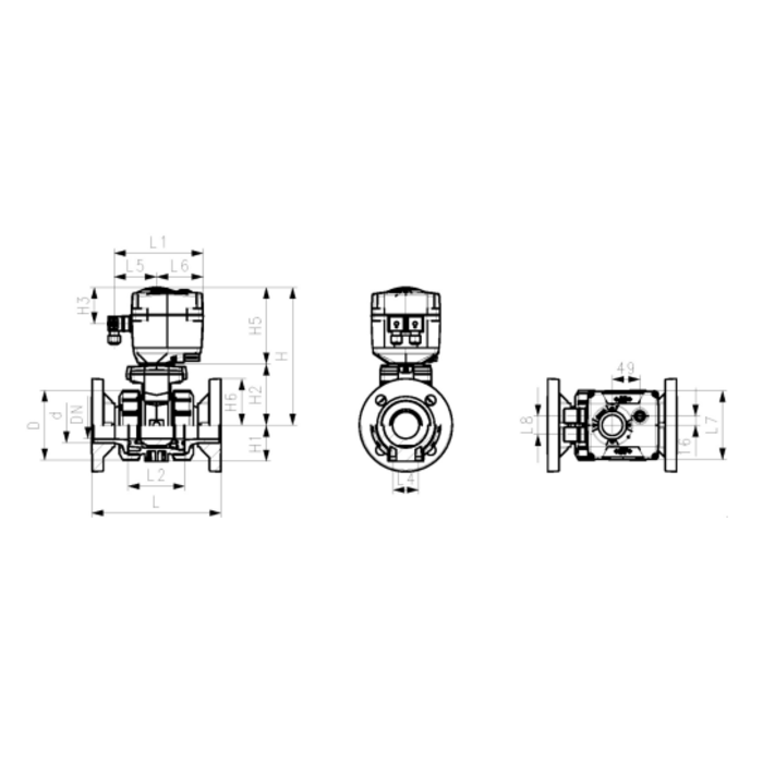 Georg Fischer Ball Valve PVC-U 24V Flanged
