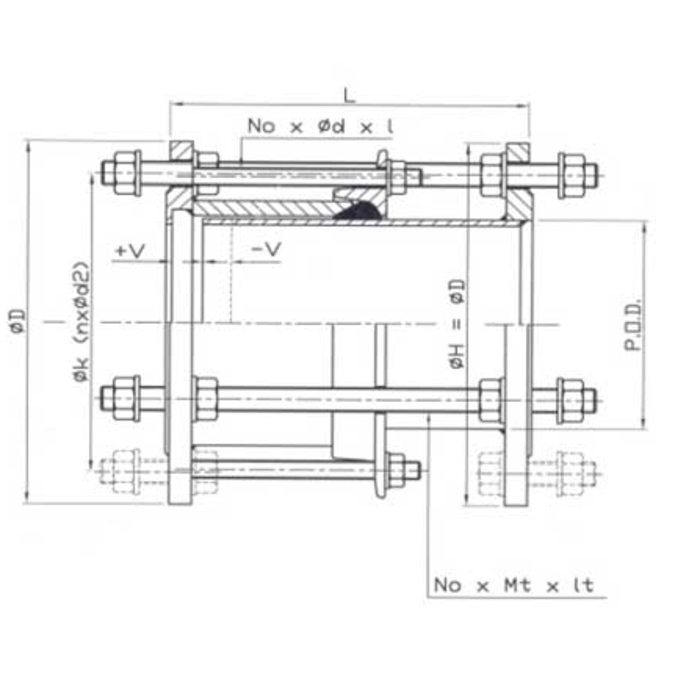 Hegawa Dismantling joint HD1 PN10