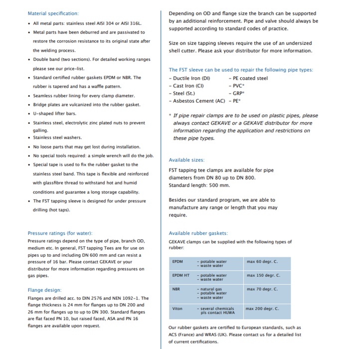 Hegawa Flensklem L500