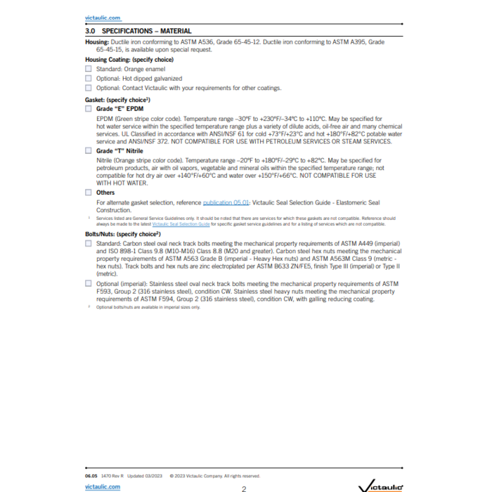 Victaulic Victaulic 75 flex coupling