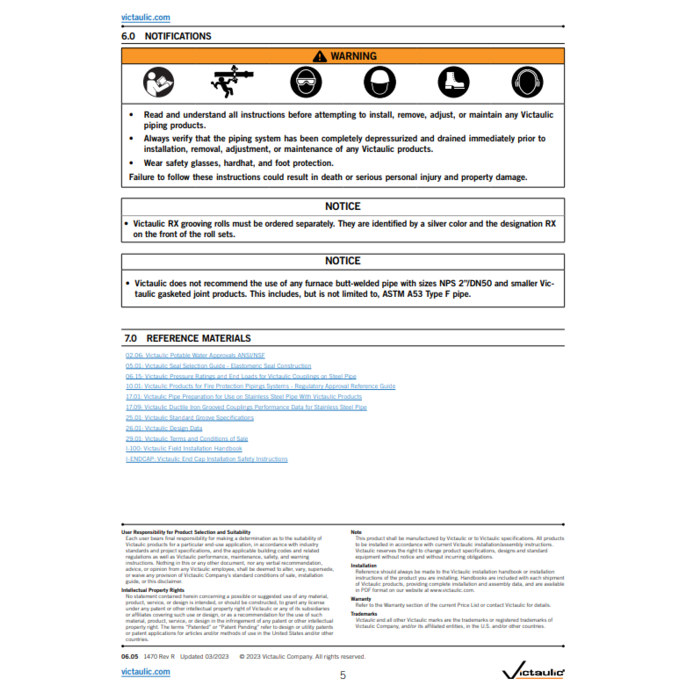 A2 Victaulic Victaulic 75 flex couplings