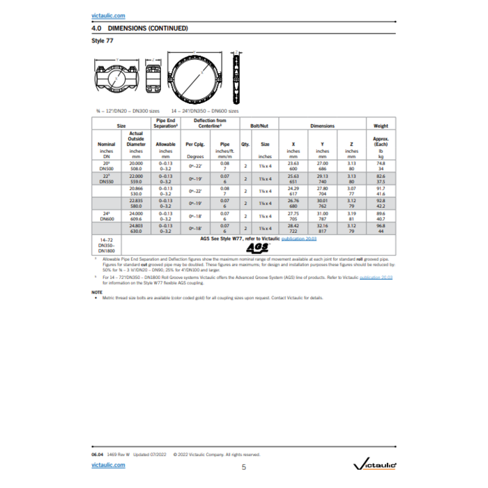 A2 Victaulic Victaulic 77 flex coupling