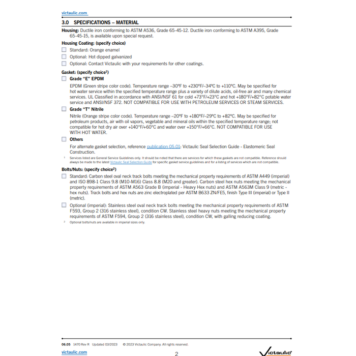 A2 Victaulic Victaulic 75 flex koppeling Gegalvaniseerd