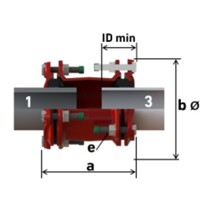 Georg Fischer MULTI/JOINT® 3007 Koppeling NBR