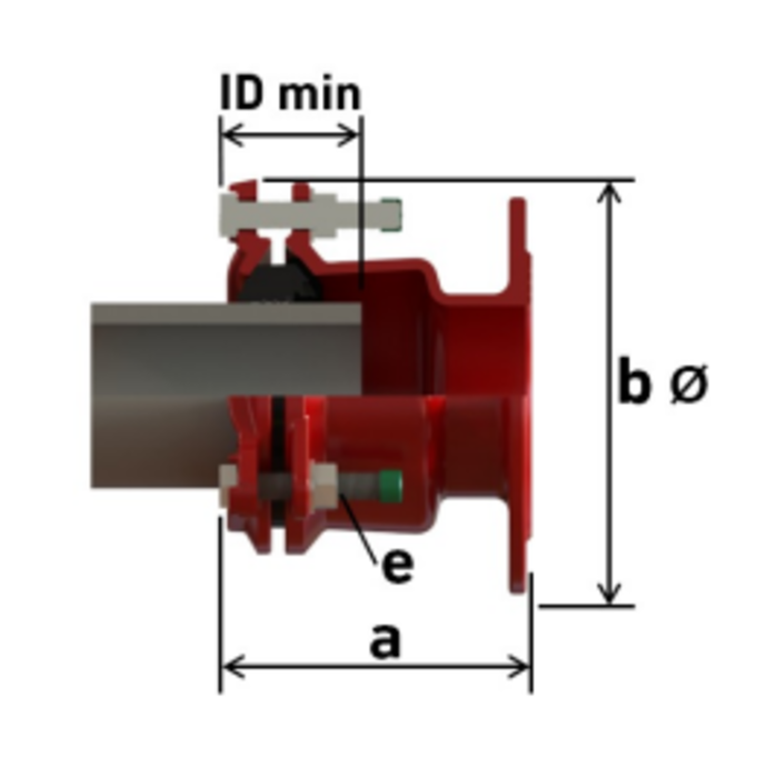 Georg Fischer MULTI/JOINT® Flens adapter NBR