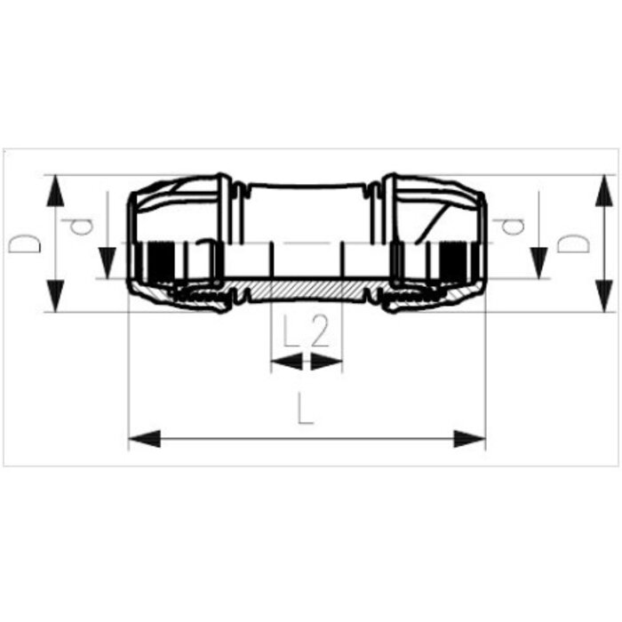 Georg Fischer Repairing coupling PP