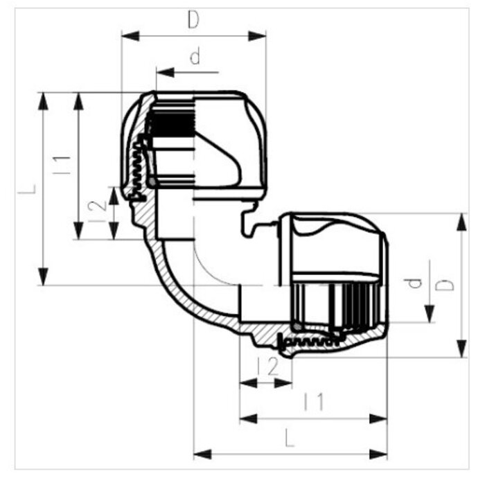 Georg Fischer 90° Elbow