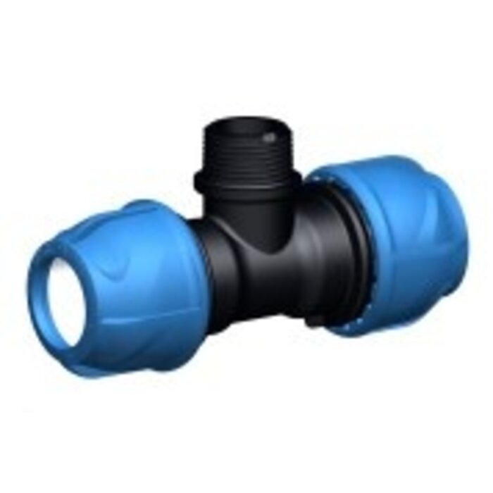 Georg Fischer Overgangs-T-stuk 90° buitendraad