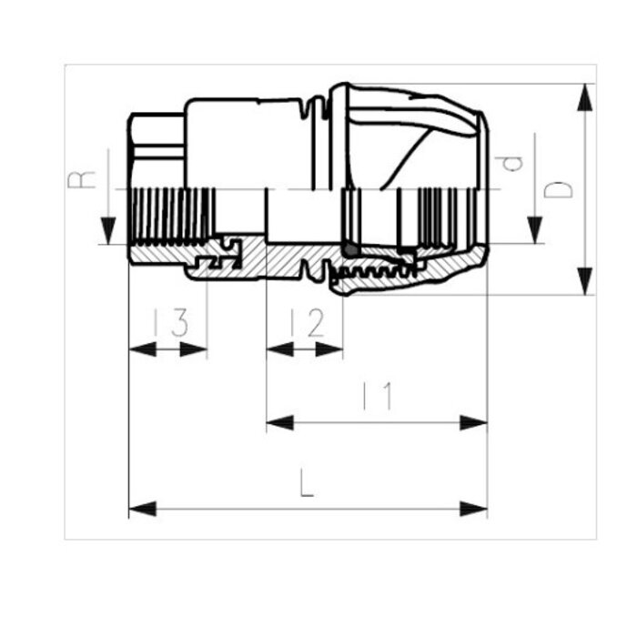 Georg Fischer  Metal transition coupling female