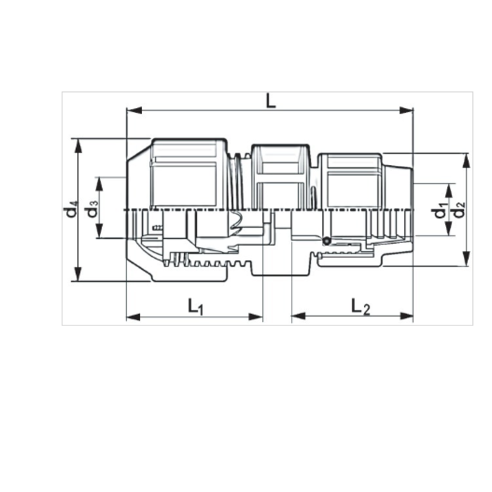 Georg Fischer Coupling suitable for PE