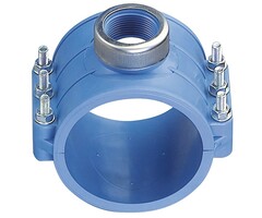 Georg Fischer Blue clamp saddles