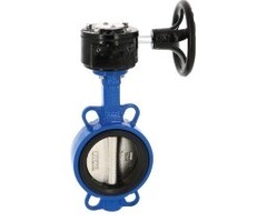 Vescoil International Butterfly valve wafer type gearbox