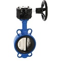 Butterfly valve wafer type gearbox