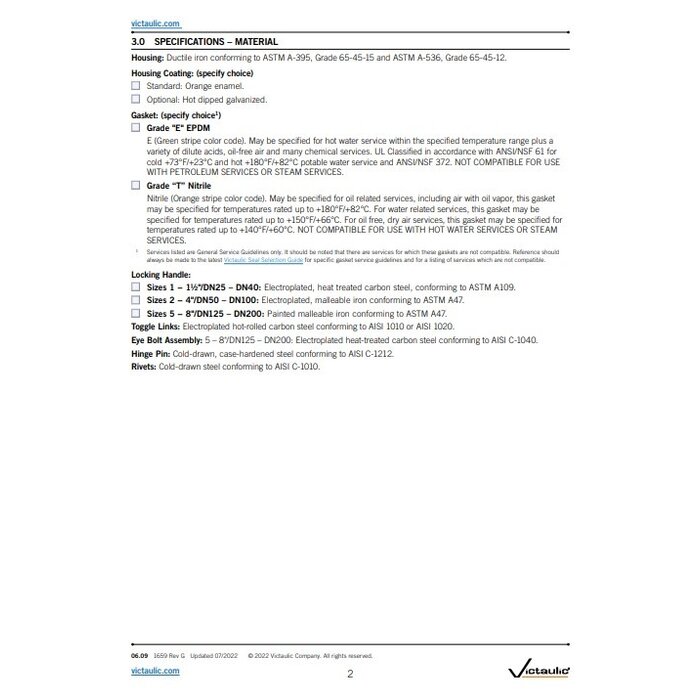 A2 Victaulic Victaulic Snap-Joint Coupling 78