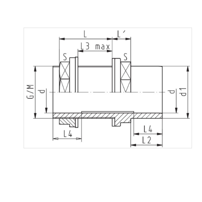 Georg Fischer Tankadapter verstelbaar PVC-U