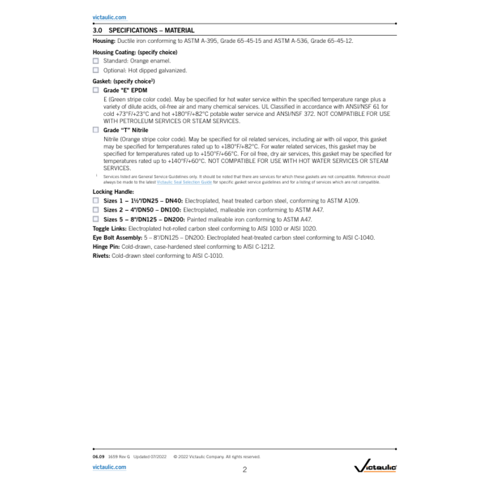 Victaulic Victaulic SnapJoint Coupling Galvanized 78
