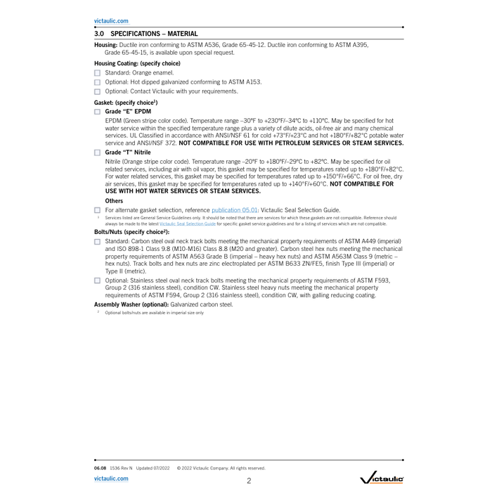 Victaulic Victaulic Reducing Coupling Style 750