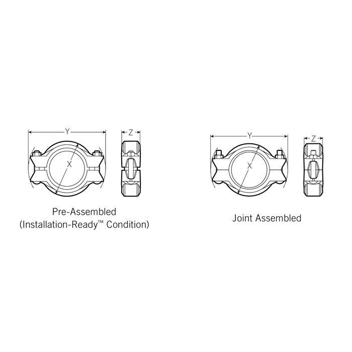 A2 Victaulic Victaulic QuickVic Flexible Coupling  Style 177N