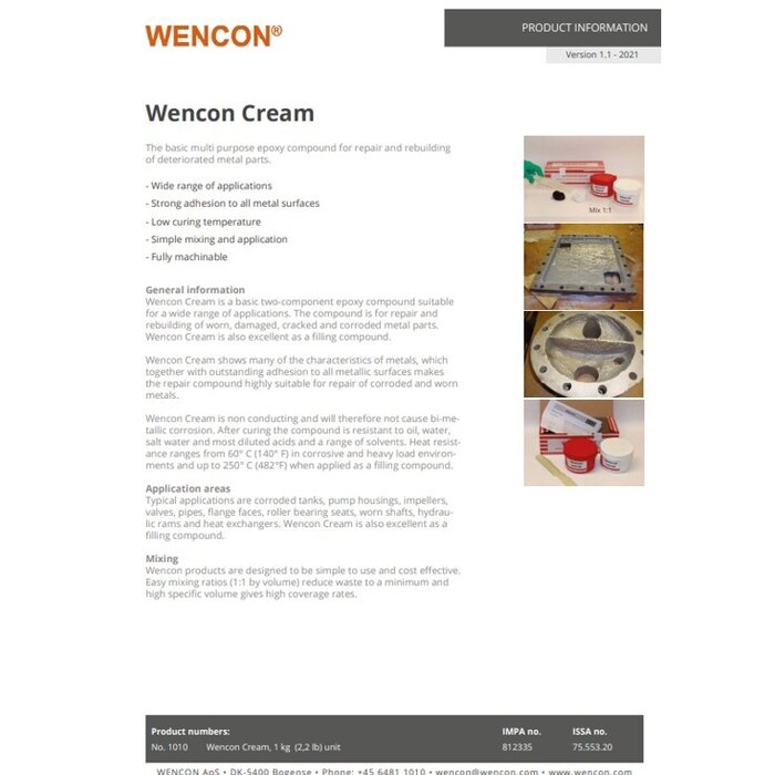 A4 Wencon Wencon® Cream 1KG