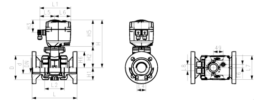 Georg Fischer Ball Valve PVC-U 24V Flanged FKM
