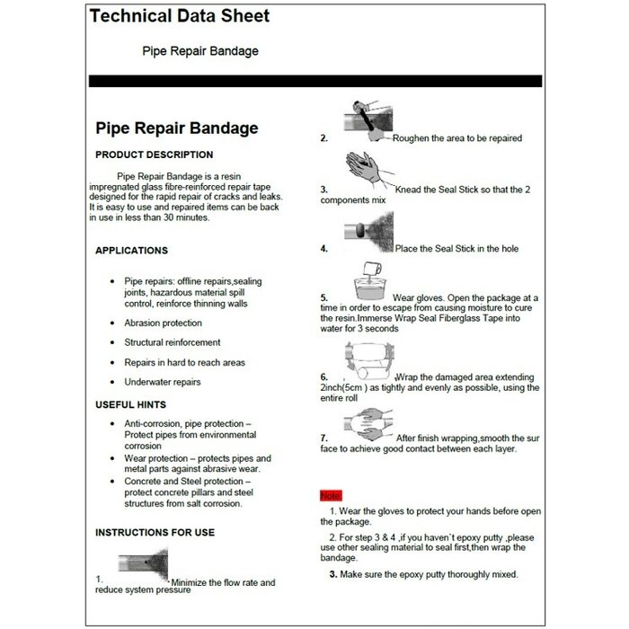 Vescoil International Pipe Repair Bandage