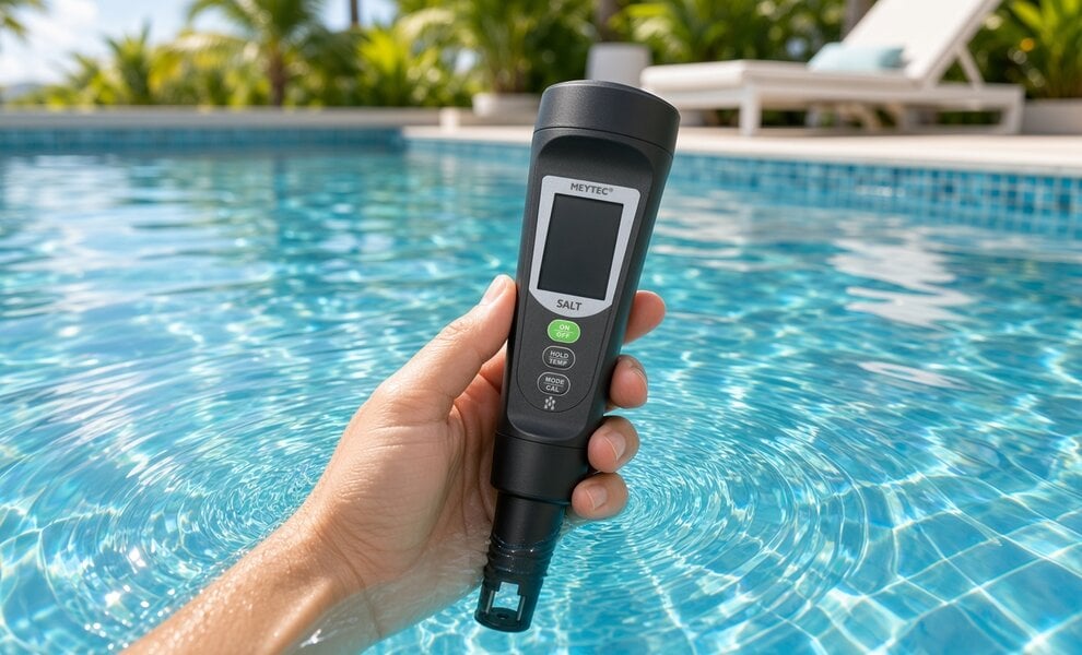 Medidor de sal para piscina: medir el contenido de sal