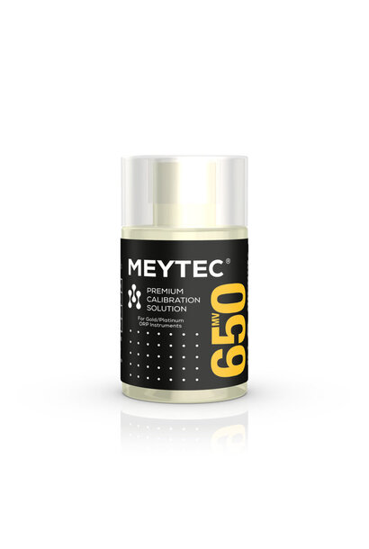 Meytec solution tampon redox ORP 650 mV, 5×60 ml avec CoA