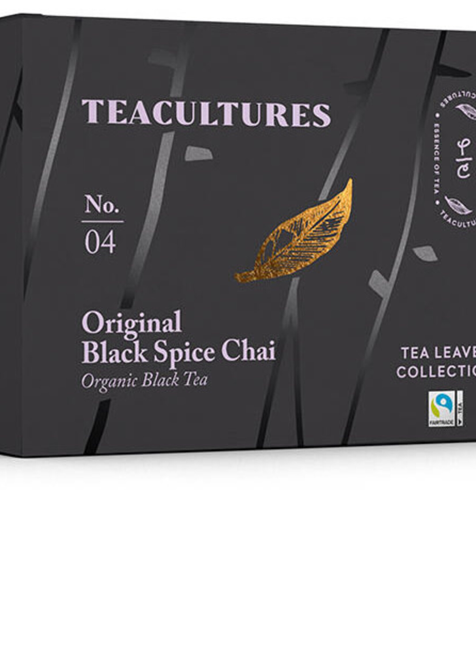 Teacultures BIO Black Chai Spice Nr 4 - 25 sachets de thé - Boîte 6 pièces