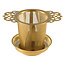 Geels Koffie & Thee 9995 - Theefilterornament met uitlekschaaltje - zilver - Doos 12 stuks