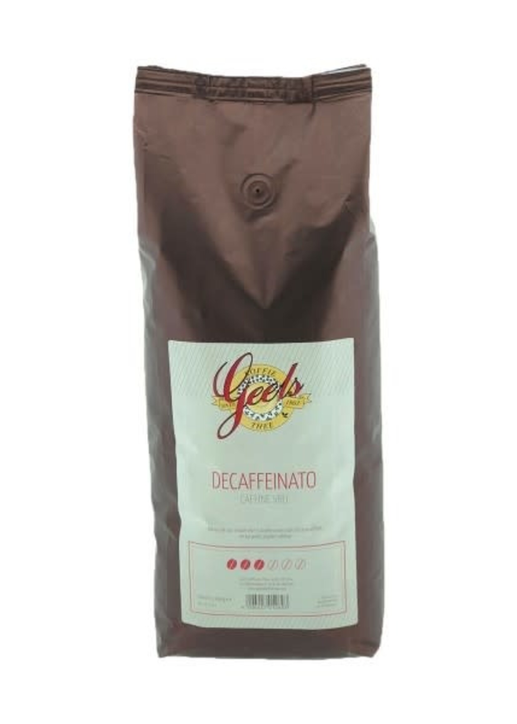 Geels Koffie & Thee 7511 - Café en grains décaféiné 8 x 1 kg