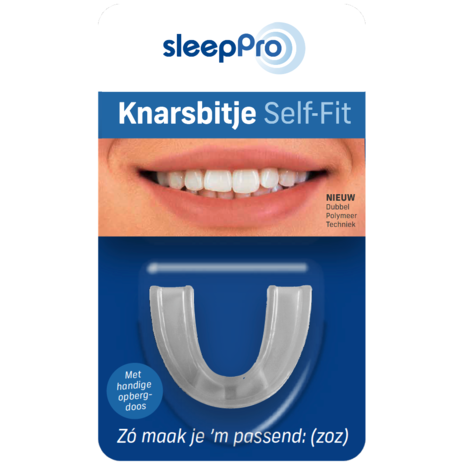 Yoghurt potlood Delegatie Knarsbitje Self Fit helpt bij tandenknarsen | Splintdirect - Slaapcoach