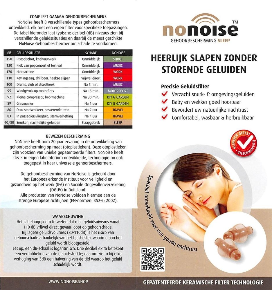 NoNoise Oordoppen Slaap | Laatste voorraad NoNoise Oordoppen Slaap | Laatste voorraad