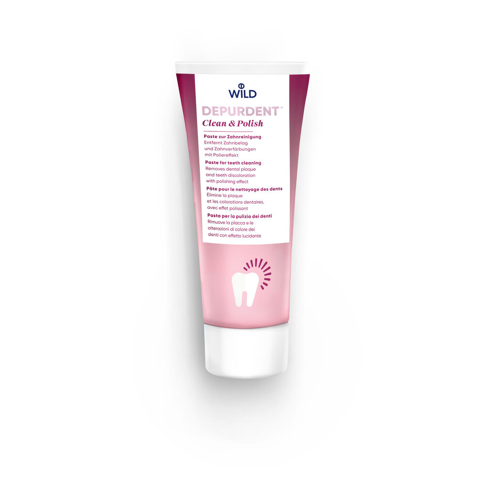 Dr. Wild Depurdent Clean & Polish tandpasta – Natuurlijk wittere tanden Dr. Wild Depurdent Clean & Polish tandpasta – Natuurlijk wittere tanden