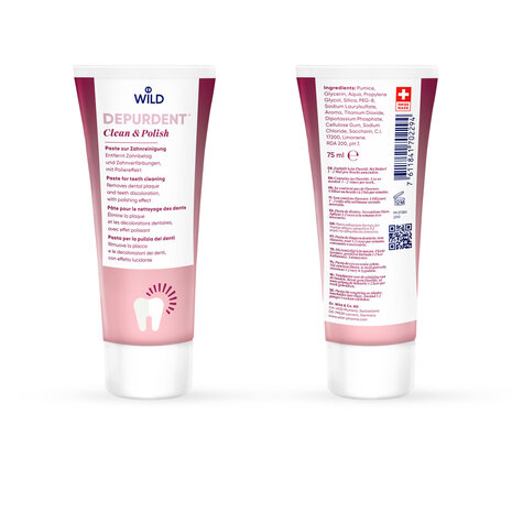 Dr. Wild Depurdent Clean & Polish tandpasta – Natuurlijk wittere tanden Dr. Wild Depurdent Clean & Polish tandpasta – Natuurlijk wittere tanden