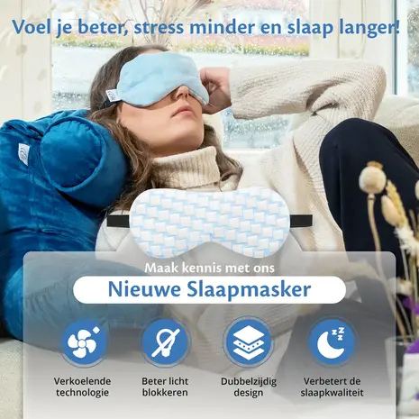 Ella Health Slaapmasker | Verkoelend of Verzwarend Ella Health Slaapmasker | Verkoelend of Verzwarend