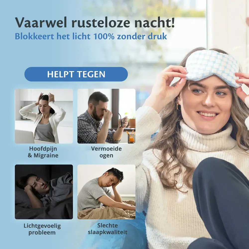 Ella Health Slaapmasker | Verkoelend of Verzwarend Ella Health Slaapmasker | Verkoelend of Verzwarend