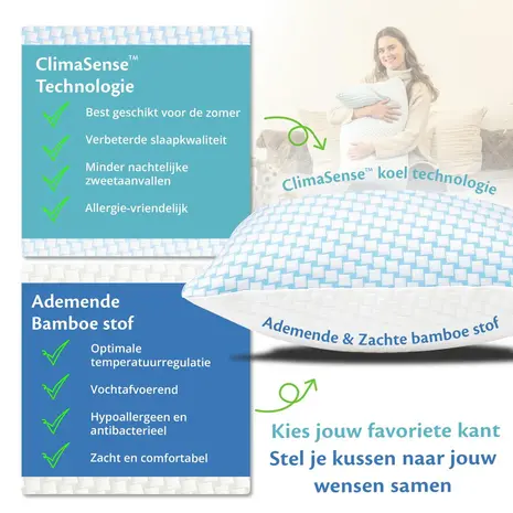 Ella Health Instelbaar Memory Foam Hoofdkussen Ella Health Instelbaar Memory Foam Hoofdkussen