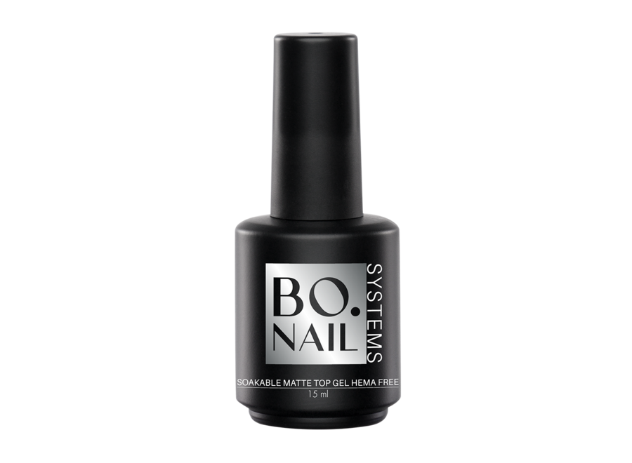 BO. Soakable Matte Top Gel HEMA Free (15ml)