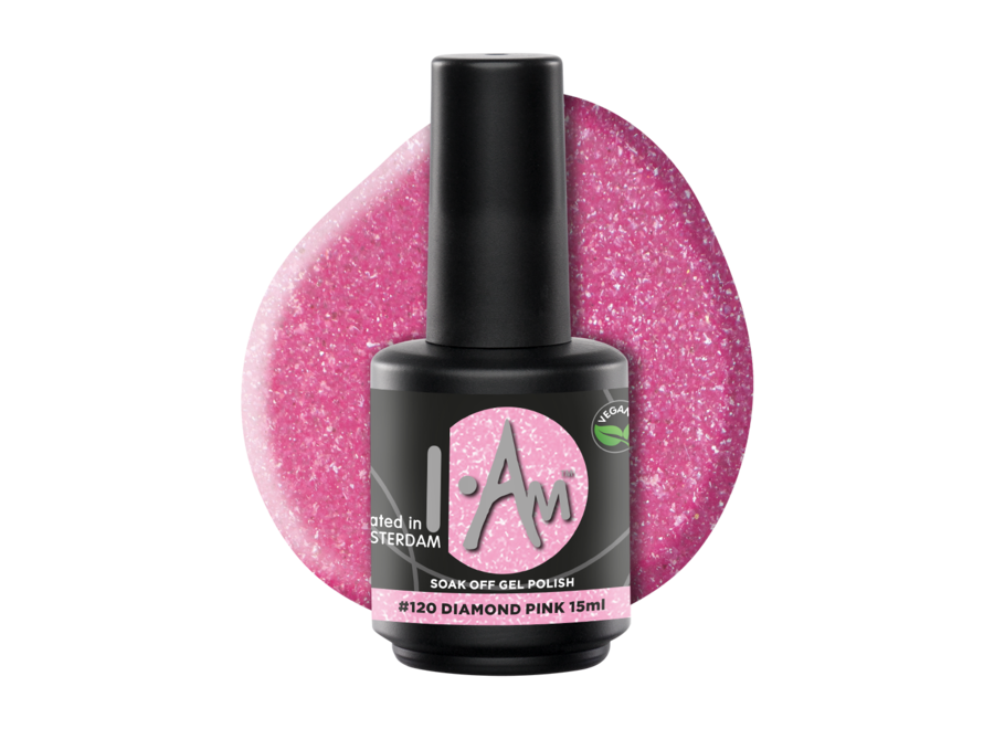 I.Am Soak Off Gel Polish #120 Diamond Pink (15ml)