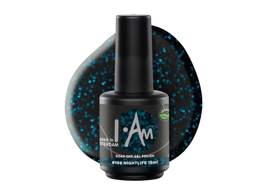 I.Am Soak Off Gel Polish #108 Nightlife (15ml)