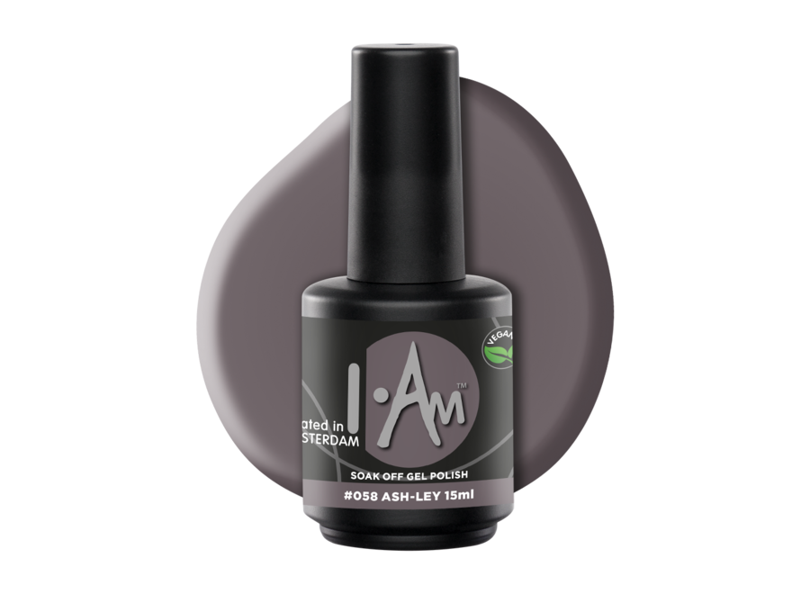 I.Am Soak Off Gel Polish #058 Ash-ley (15ml)