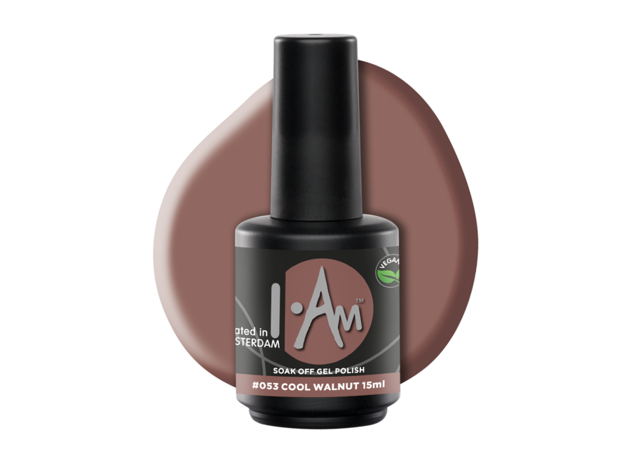 I.Am Soak Off Gel Polish #053 Cool Walnut (15ml)