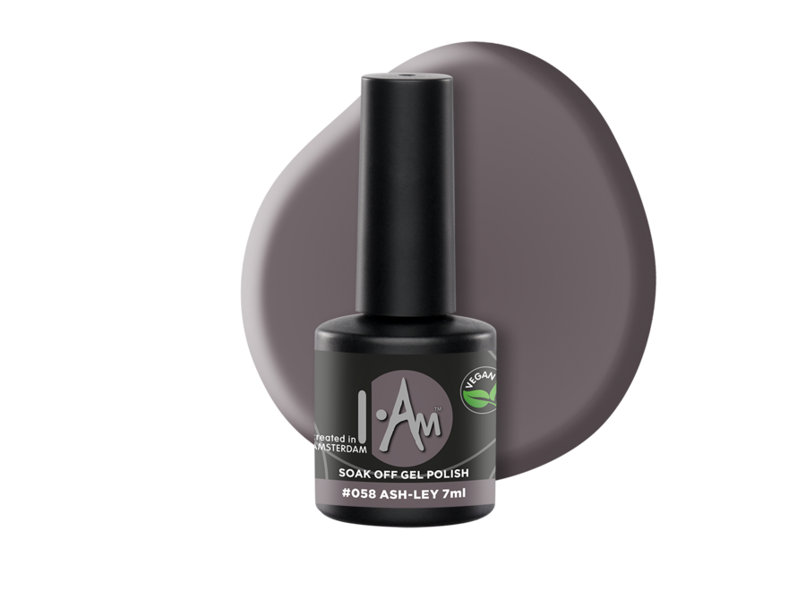 I.Am Soak Off Gel Polish #058 Ash-ley (7ml)